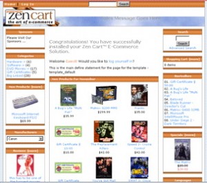zencart 300x265 10 Free Ecommerce Engine