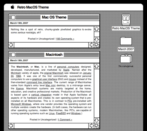 retro Best Apple Inspired Free WordPress Themes 