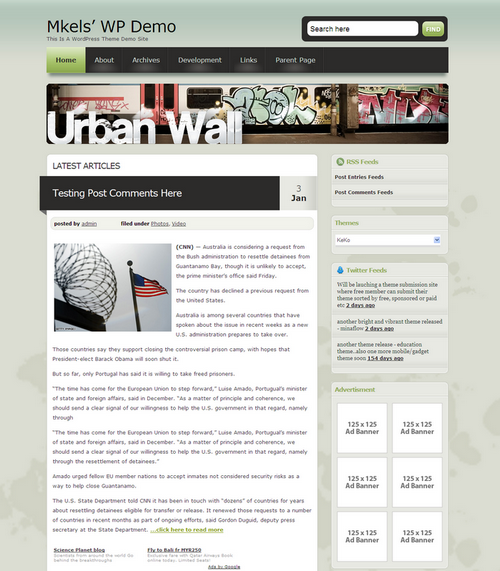 free wordpress theme urban grunge keko urban grunge style free wordpress theme  keko