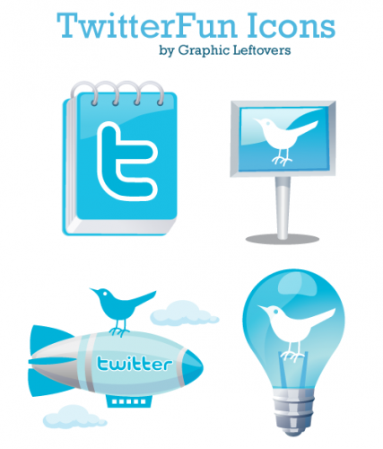 twitterfun 427x500 The best free awesome twitter icon sets in one places, huge lists.