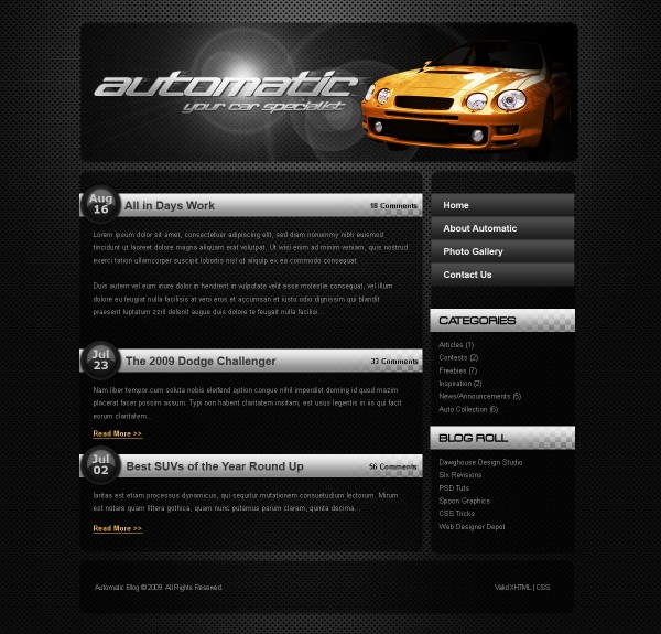 16 03 dark sleek blog final full 600x575 9 Best Web Design mockup tutorials on september