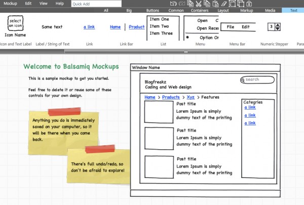 balsamiq wireframing 600x404 Balsamiq Mockups    Easy way to creating User Interface mockups