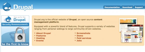 drupal 600x219 5 CMS ready for creating social networking site