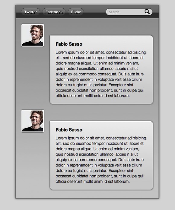 Final Result Playing with CSS3 (Box Shadow, Round Corners, Tex Shadow and CSS gradients)