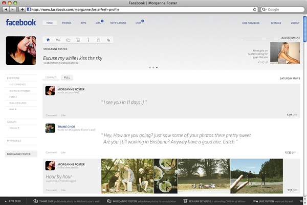 12 FACEBOOK FACELIFT   Beautiful Facebook Concept Design