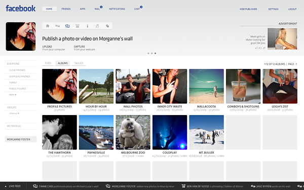 14 FACEBOOK FACELIFT   Beautiful Facebook Concept Design