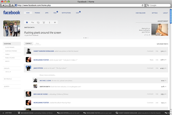 2 FACEBOOK FACELIFT   Beautiful Facebook Concept Design