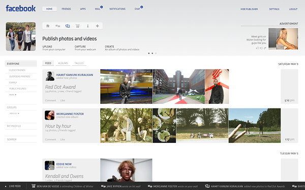 4 FACEBOOK FACELIFT   Beautiful Facebook Concept Design