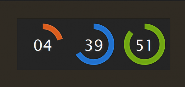 colorful clock 600x282  How to create Colorful Clock With CSS & jQuery