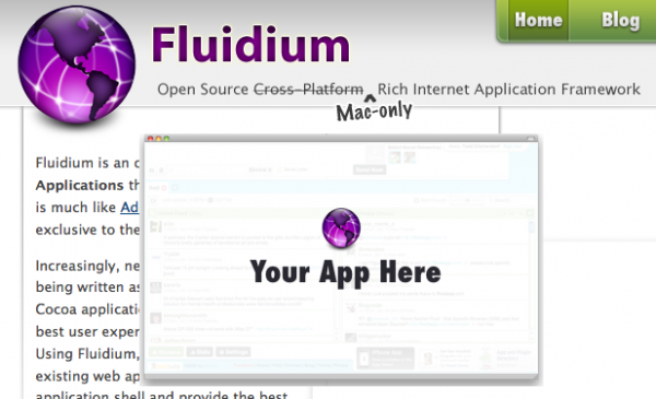 fludium 600x365 Fluidium   Rich Internet Applications framework for Mac OS X