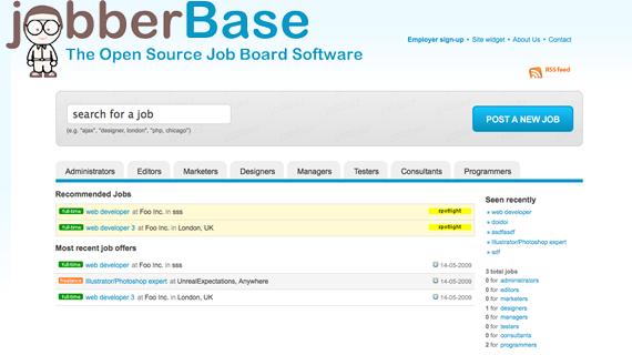 jobberbase jobberBase   open source job board software