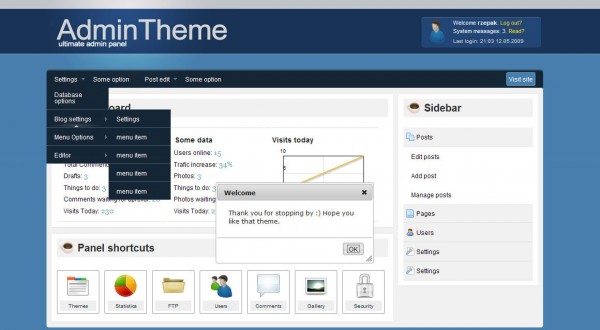 admin theme 600x330 25 Premium Admin Template on Themeforest