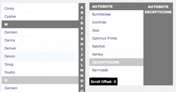 SliderNav 600x316  SliderNav   iPhone Style Contact Lists jQuery Plugin
