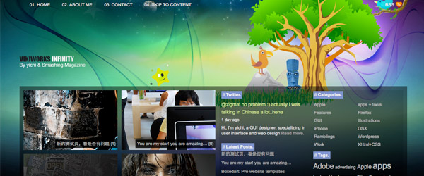 18 infinity A Collection of 25 Super High Quality WordPress Themes