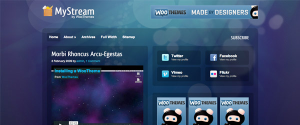 6 mystream A Collection of 25 Super High Quality WordPress Themes