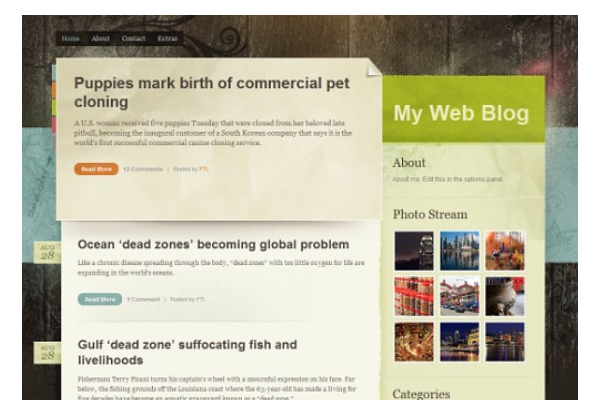 Color Paper 108 Free High Quality Wordpress Themes