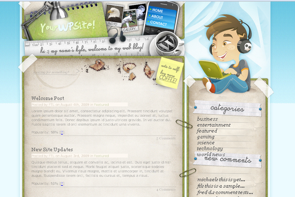 Deskspace 108 Free High Quality Wordpress Themes