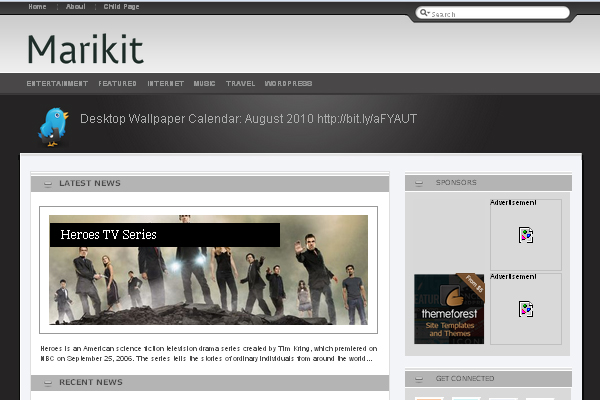 Marikit 108 Free High Quality Wordpress Themes