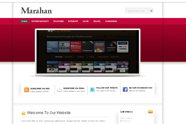 Marahan 108 Free High Quality Wordpress Themes