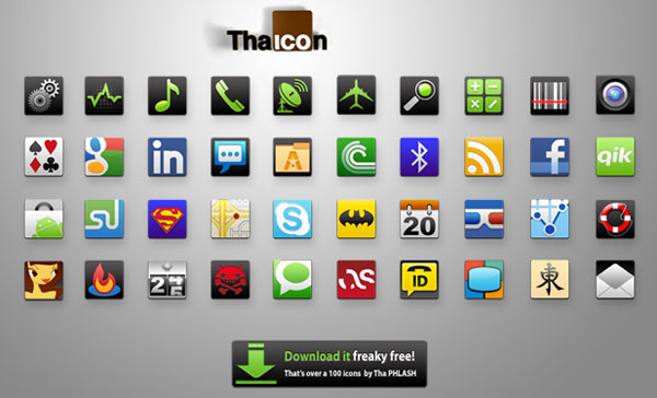 Tha Icon by ThaPHLASH1 Ultimate Resources for Android Developers (Android GUI kits, Icons and fonts) 