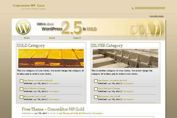 Wp Gold 108 Free High Quality Wordpress Themes
