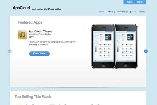 appcloud 108 Free High Quality Wordpress Themes