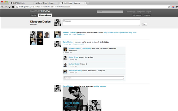 diaspora Most Popular Ruby Based Open Source Social Networking Platform 