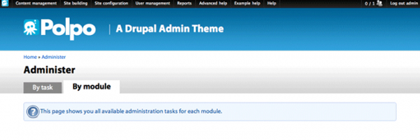 polpo 10 Free Admin Themes For Drupal