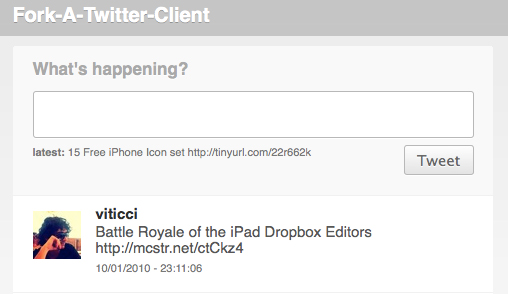 fact Fatc   Customizable JavaScript Twitter Client 