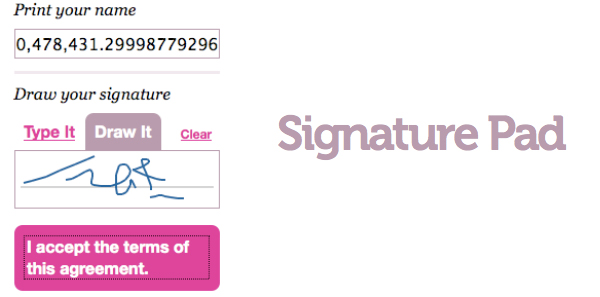 signature pad Signature Pad   HTML5 Canvas Based Signature Pad