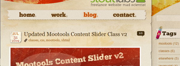 contentslider class 30 All Time Greatest MooTools Plugins