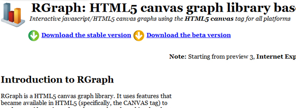 rgraph html5 15 Outstanding HTML5 and CSS3 Frameworks