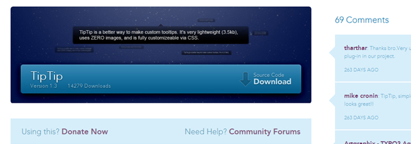 tiptip 22 Time Saving jQuery Development Plugins