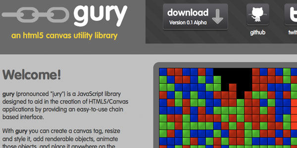 guryjs Gury   HTML5 Canvas Utility Library