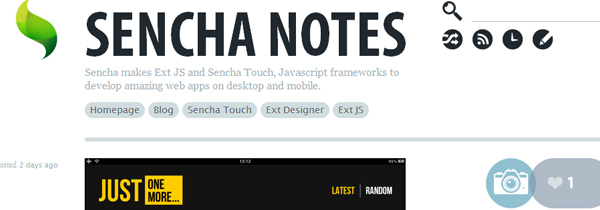 07 sencha notes 35 Stunning HTML5 Standards Compliant Tumblr Themes