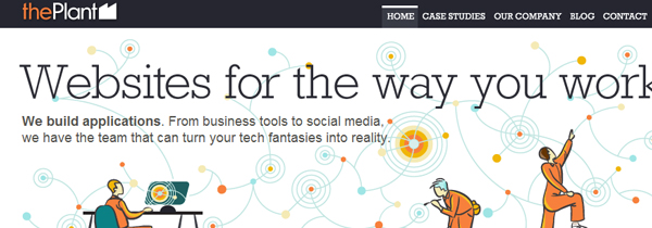 11 theplant 26 Websites Featuring Bold, Branded Typography