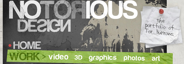 12 notorious design 26 Websites Featuring Bold, Branded Typography