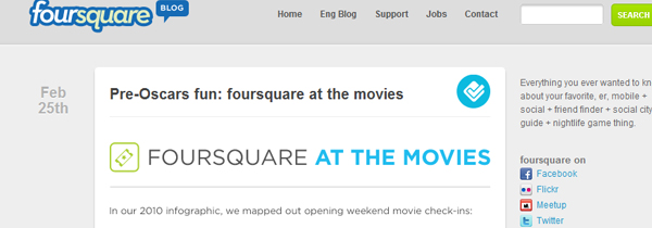 17 foursquare blog 35 Stunning HTML5 Standards Compliant Tumblr Themes