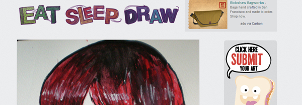 25 eatsleepdraw 35 Stunning HTML5 Standards Compliant Tumblr Themes