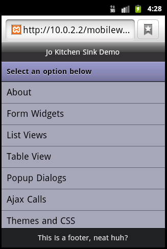 jo html5 Mobile Frameworks to Create Mobile Applications