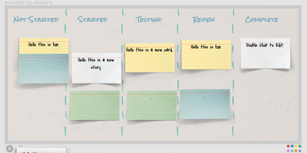 scrumblr Scrumblr   Collaborative Online Scrum Tool Using Websockets, Node.js, jQuery, and CSS3