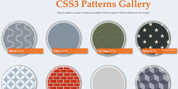 css3 pattern Awesome CSS3 Patterns Gallery 