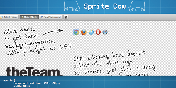 sprite chow Sprite Cow   Generate CSS For Sprite Sheets