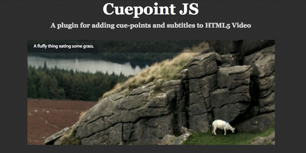 cuepoint Cuepoint.js    Adding Cue Points & Subtitles To HTML5 Video