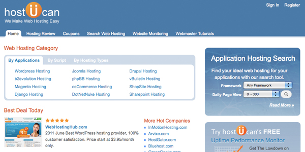 hostucan HostUCan   Powerfull Web Hosting Search And Review platform