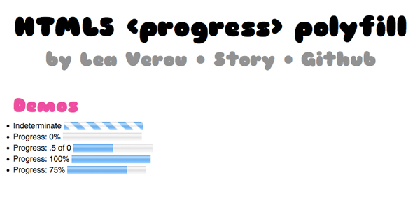 polyfill Polyfill For HTML5 Progress Element