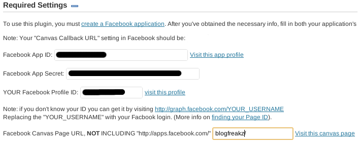 blogfreakz app4 How to Integrate your WordPress blog into Facebook
