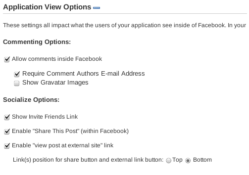 blogfreakz app5 How to Integrate your WordPress blog into Facebook