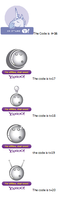 yahoo 16 20 How to Display your yahoo messenger online status on your blog