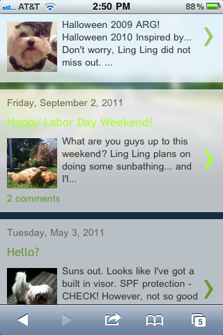 tofuburger iphone screenshot2 How To Enable Mobile Templates on Blogger